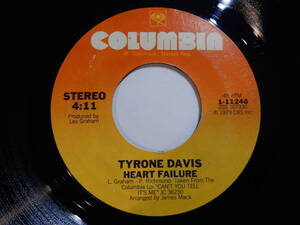 Tyrone Davis Heart Failure / Keep On Dancin' Columbia US 1-11246 200210 SOUL DISCO ソウル ディスコ レコード 7インチ 45