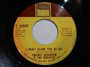 Smokey Robinson I Don't Blame You At All / That Girl Tamla US T 54205 200230 SOUL ソウル レコード 7インチ 45