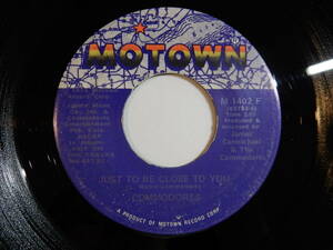 Commodores Thumpin' Music / Just To Be Close To You Motown US M 1402 F 200251 SOUL FUNK ソウル ファンク レコード 7インチ 45