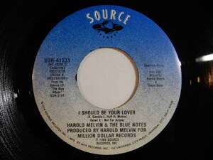 Harold Melvin And The Blue Notes I Should Be Your Lover Source US SOR-41231 200265 SOUL ソウル レコード 7インチ 45