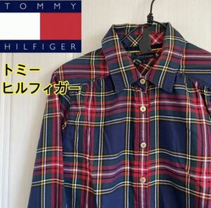トミーヒルフィガーTOMMY HILFIGERレディース　チェックシャツ　チェック柄　ボタンダウンシャツ タータンチェック　チェックシャツ