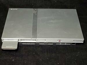 【PlayStation2】 プレイステーション２ 本体 薄型 SCPH-77000 SS メモリーカード付 動作確認済み 中古品 PS2 ソニー SONY サテンシルバー
