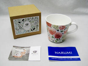 NARUMI ナルミ アンナ・エミリア グリーティング マグ Thank you ボーンチャイナ マグカップ 茶器 新品 化粧箱入 しおり付 ギフト おしゃれ