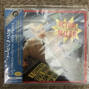 新品同様 Don Henley [Actual Miles Henley’s Greatest Hits] [アクチュアル・マイルス] ドン・ヘンリー, Eagles, イーグル