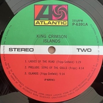 LP■ROCK//PROG/KING CRIMSON/ISLANDS/ATLANTIC P-6391A/国内80年PRESS RARE BLUE OBI/青帯 美品/キング・クリムゾン/アイランド/プログレ_画像6