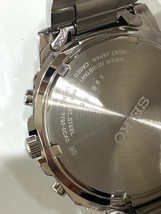 稼動品 時計 腕時計 SEIKO セイコー 50M クロノグラフ 7T92-0CA0 スモセコ デイト ホワイト文字盤 クォーツ メンズ腕時計 クロノ正常確認済_画像5