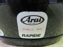 ◆50◆コレクション◆ビンテージ◆Arai アライ フルフェイスヘルメット 旧車 57-58㎝ SNELL 85 RAPIDE_画像5