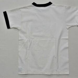 未洗い 未使用【旧リアルマッコイズ】ハーレーダビッドソン Tシャツ S 白/黒リンガー 日本製の画像2