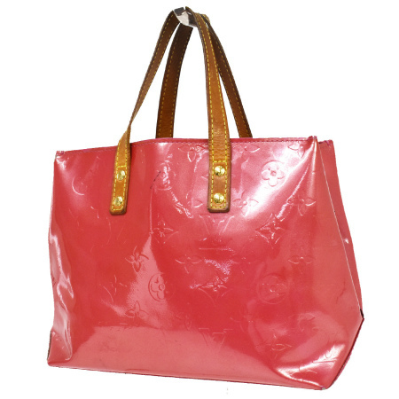 【中古】 ルイヴィトン LOUIS VUITTON リード PM ハンドバッグ モノグラム ヴェルニ フランボワーズ エナメル レザー M9132F 02MQ736