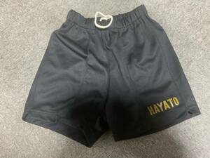 M ダービースター 体操着 短パン ショート パンツ 黒 クロ ブラック 金 文字 HAYATO 希少 廃盤品 送料無料 ☆ 現品限り 即決 早い者勝ち