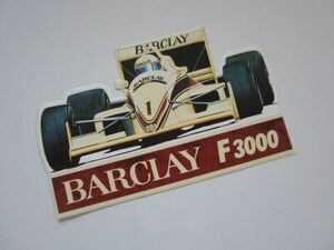 BARCLAY バークレー タバコ スポンサー インディ F3000 ロゴ ステッカー/当時物 デカール 自動車 バイク オートバイ レーシング S12