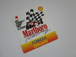 Marlboro マルボロ レーシング フォーミラ1 Shell チェッカーフラッグ ステッカー/デカール 自動車 バイク オートバイ カー用品 S12