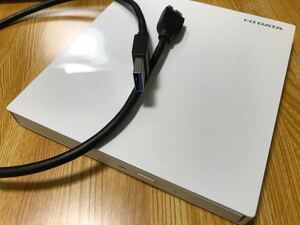 アイ・オー・データ 外付け DVDドライブ 薄型 ポータブル USB3.2 Gen1 バスパワー EX-DVD04W