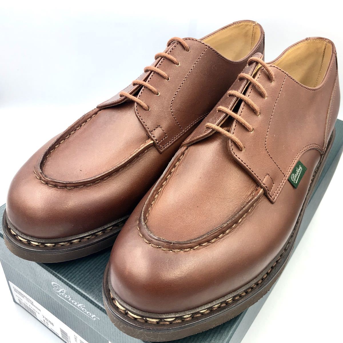 ◇新品未使用◇パラブーツ◇CHAMBORD◇シャンボード◇シボ革-