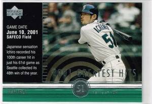 2002 MLB Upper Deck 2001 Greatest Hits #GH2 Ichiro Suzuki UD アッパーデック イチロー