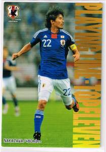 2010 カルビー サッカー日本代表チップスメモリアルカード プレイングタイム トップイレブン #PT-03 横浜Fマリノス 中澤佑二