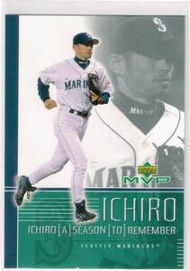 2002 MLB Upper Deck MVP Ichiro A Season to Remember #I1 Ichiro Suzuki UD アッパーデック イチロー 