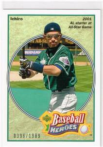 2002 MLB Upper Deck UD Authentics Heroes of Baseball #HB-I5 Ichiro Suzuki 0396/1989 UD アッパーデック イチロー 