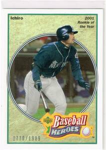 2002 MLB Upper Deck UD Authentics Heroes of Baseball #HB-I9 Ichiro Suzuki 1770/1989 UD アッパーデック イチロー 
