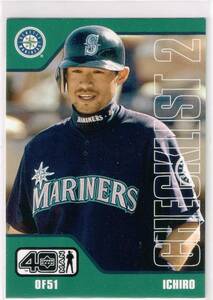 2002 MLB Upper Deck 40Man #1172 Ichiro Suzuki UD アッパーデック イチロー 