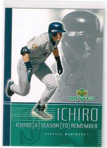 2002 MLB Upper Deck MVP Ichiro A Season to Remember #I9 Ichiro Suzuki UD アッパーデック イチロー 