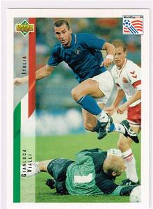 1994 UPPER DECK WORLD CUP #129 イタリア代表 ジャンルカ・ビアリ Gianluca Vialli アッパーデック ワールドカップ USA UD