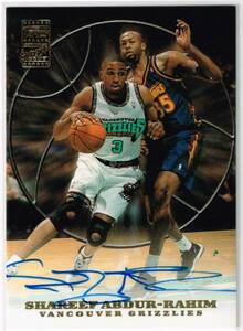 1999-2000 Topps Autograph #SAR Shareef Abdur-Rahim NBA Auto トップス シャリーフ・アブドゥル・ラヒーム 直筆サイン 99-00 ラヒム