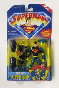 *SUPERMAN figure DEEP DIVE SUPERMAN deep large b Superman American Comics anime Kenner DC Comic 1996