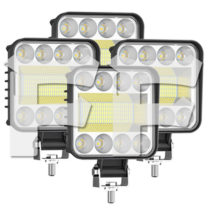 LED 作業灯 ワークライト 4インチ 108W ホワイト 6500K 投光器 前照明灯 建設機械 トラック SUV 農業機械 12V/24V 4個