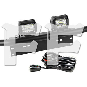 4インチ 60W LED ワークライト 作業灯 ライセンスプレートランプ用ブラケット バーライト Jeep SUV 12V配線キット