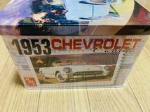 AMT/エーエムティー 1/25 1953 シボレー コルベット USPSスタンプシリーズ プラモデル 新品未開封 '53 CHEVROLET CORVETTE 缶パッケージ_画像2