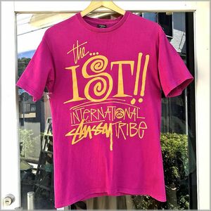 ★ステューシー　Ｔシャツ　size M　the IST INTERNATIONAL stussy TRIBE★ シャネルロゴ