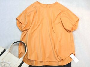 ■23区大きいサイズ46今季完売ALBINIジャージードルマンスリーブTシャツ/ライトオレンジ12,100円■