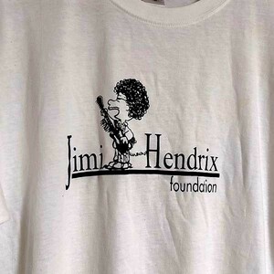 送込　 ジミヘンftピーナッツ　Jimi Hendrix　半袖Tシャツ　白　Lサイズ