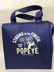  Popeye cooler bag navy ( navy blue ) keep cool bag, lunch tote bag, lunch bag, bento bag STRONG TO THE FINISH POPEYE