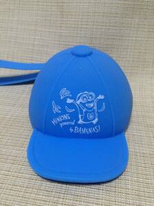 ミニオンズ 帽子型ラバーポーチ ストラップ付き ブルー(青) キャップ 小物入れ,小銭入れ,コインケース