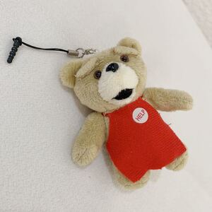 ted(エプロン) マスコットストラップ「ted」★高さ約10cm〈K9