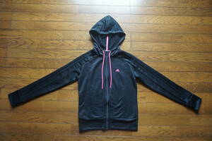 * adidas Adidas * с капюшоном Zip выше Parker жакет * size M