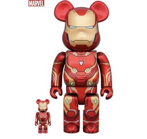 【新品未開封】BE@RBRICK IRON MAN MARK 50 100%&400% ベアブリック メディコムトイ アイアンマン