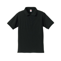 XXXXLサイズPOLO SHIRTS 3機能装備 UVカット 吸水速乾 消臭 ユナイテッドアスレ 黒ポロシャツ_画像2