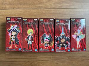 ワンピース ワールドコレクタブルフィギュア ONE PIECE FILM RED vol.1 全5種コンプ
