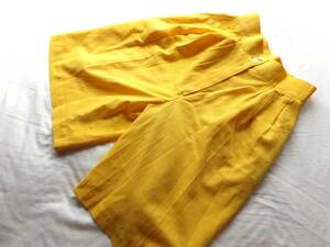 Christion Dior Christian Dior retro flower. embroidery entering culotte M size short pants yellow yellow color SPORTS