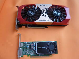 中古品 動作品 PALIT JETSTREAM GTX760 2GB nvidia QUADRO 600 セット