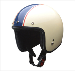 ジェットヘルメット　 GRENVER(グレンバー)　アイボリー/ネイビー　フリー（57～60cm未満）サイズ　GRENVER-IV リード工業