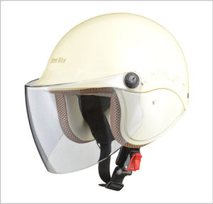 セミジェットヘルメット　 Street Alice QJ-3　パールアイボリー　フリー(57～60cm未満)サイズ　QJ-3 IV リード工業