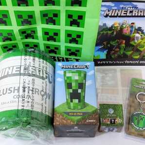 マインクラフト クリーパー インフォレンズ クリーパーグラス 大判ブランケット ラバーキーホルダー ミニフィギュア 付箋 バッグ マイクラ