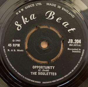  original record beautiful goods! Soulettes - Opportunity / Dizzy Johnny - Sudden Destruction / ska woman Vocal 