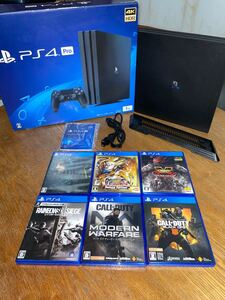 PlayStation4 Pro ジェット・ブラック 1TB CUH-7100BB01 【中古】【動作良好】【欠品有】