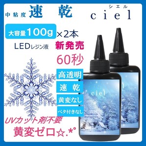 速乾&黄変ゼロ LED対応レジン液シエル