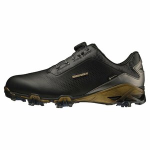  new goods # Mizuno #2022.8#jenem Pro GTX boa #51GM2200# black | Gold #26.5CM#EEE corresponding # natural leather kangaroo leather # spike #